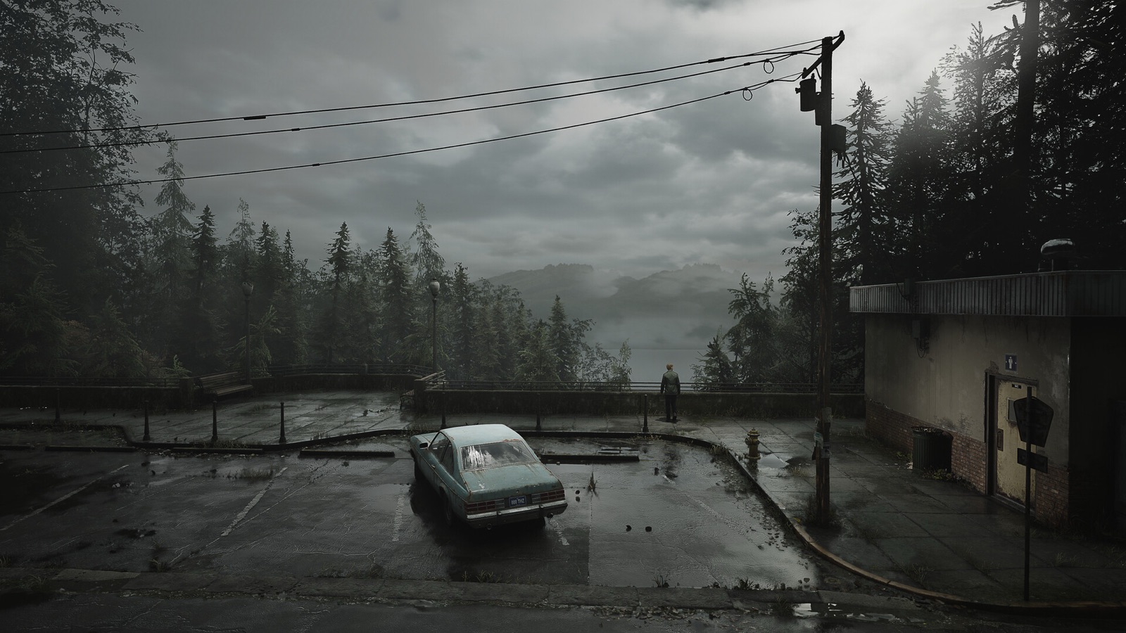 The lookout point over Toluca Lake in Silent Hill 2